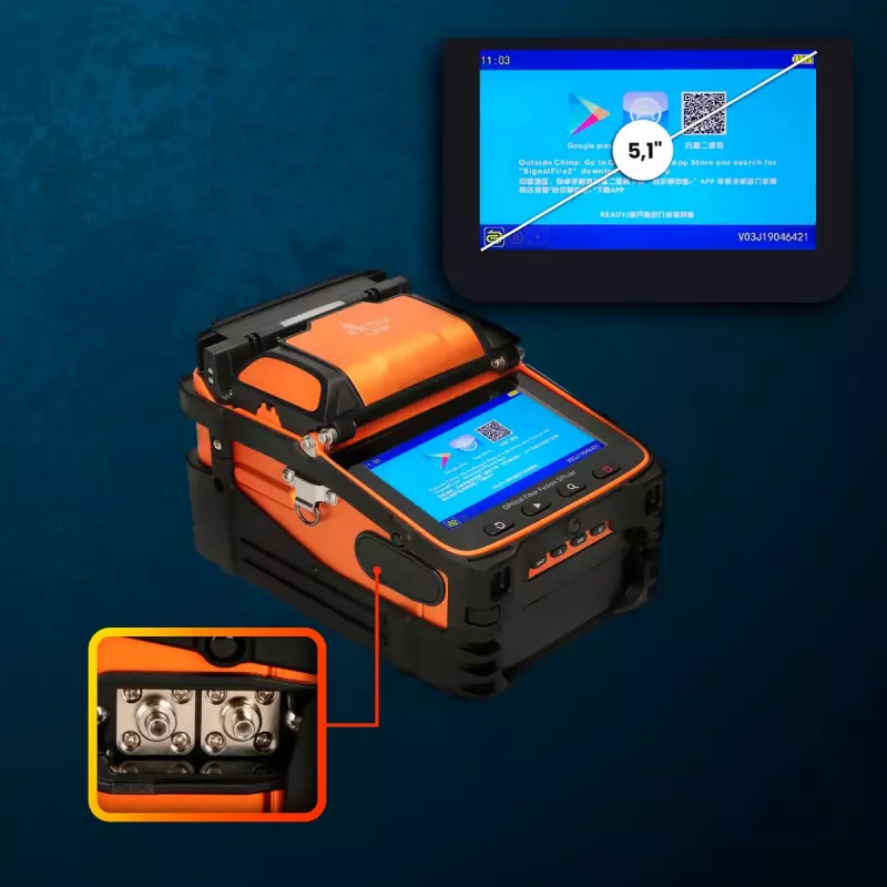 Giuntatrice a fusione Extralink AI-9 7800mAh batteria lampada LED LCD 5,1