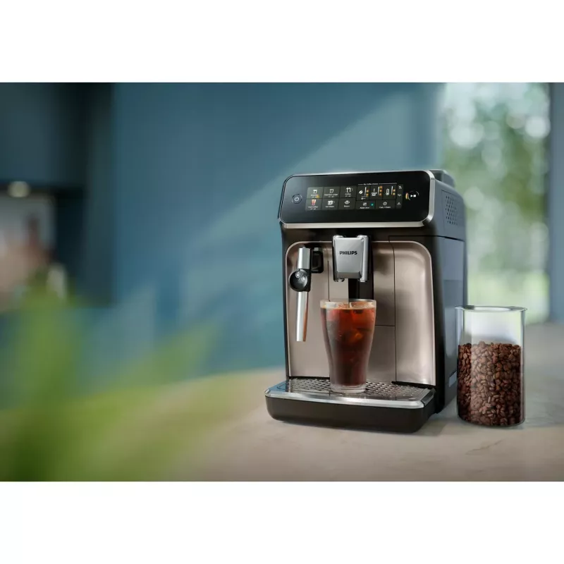 Macchina per espresso Philips EP3349/70 — automatica, 15 bar, contenitore caffè 275 g, macinacaffè in ceramica, contenitore latte