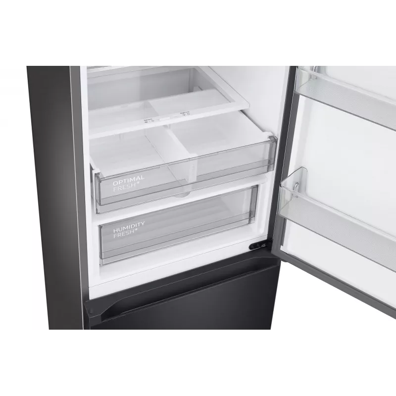 Samsung RL38C7B5BB1/EG Bespoke frigorifero combinato a libera installazione, 387 l (273 l + 114 l), 203 cm, classe energetica B, SmartThings, acciaio inox scuro