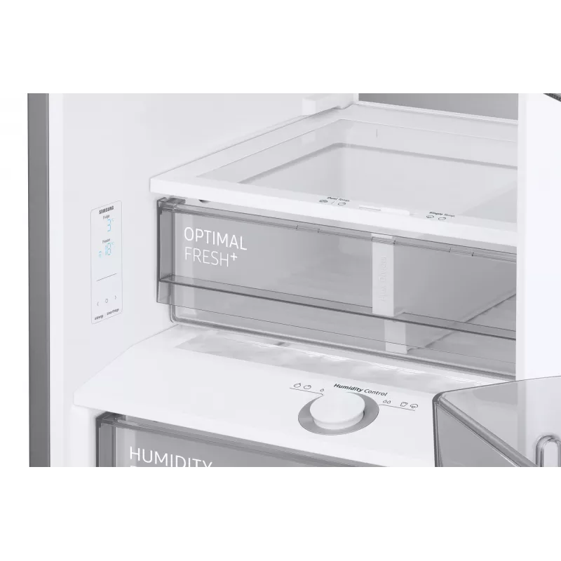 Samsung RL38C7B5BB1/EG Bespoke frigorifero combinato a libera installazione, 387 l (273 l + 114 l), 203 cm, classe energetica B, SmartThings, acciaio inox scuro