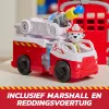 PAW Patrol Fire Rescue Command Center con figura Marshall, camion dei pompieri di soccorso, luci, lanciatore ed effetti sonori, giocattolo per bambini e bambine dai 3 anni