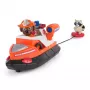 PAW Patrol Fire Rescue: Zuma Rettungs-Feuerwehrboot con action figure, salvagente a lancio, procione e barca giocattolo, giocattolo per bambini e bambine dai 3 anni