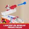 Camion dei pompieri giocattolo Spin Master Marshall Rescue Fire Engine con action figure, lanciatore di proiettili, plastica, dai 3 anni
