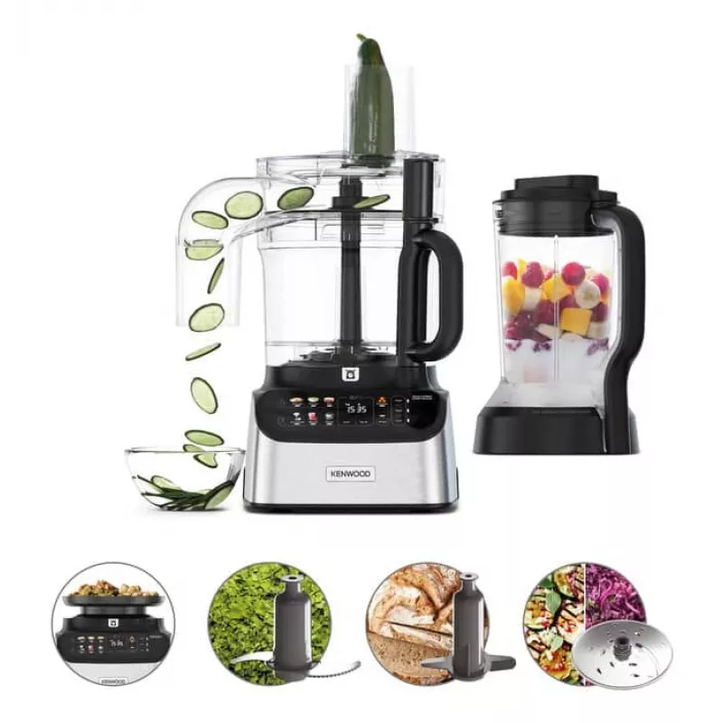 Robot da cucina Kenwood MultiPro OneTouch 1000 W 3 L nero, acciaio inox, bilancia integrata