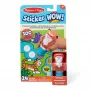 Melissa & Doug Sticker WOW! blocco attività da 24 pagine e timbro adesivo, 300 adesivi, giocattolo fidget artistico e creativo figura da collezione – tigre – certificato FSC