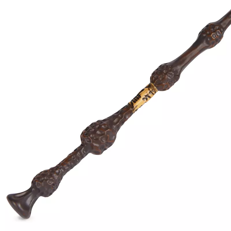 Spin Master Wizarding World Harry Potter bacchetta autentica di Albus Silente con supporto di Hogwarts, per giochi di ruolo, in plastica, dai 14 anni