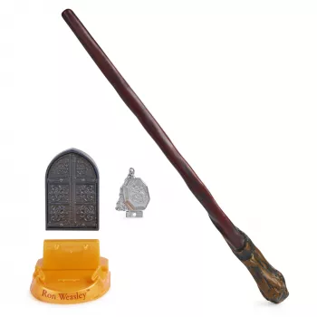 Wizarding World Harry Potter, bacchetta magica da collezione Ron Weasley 12