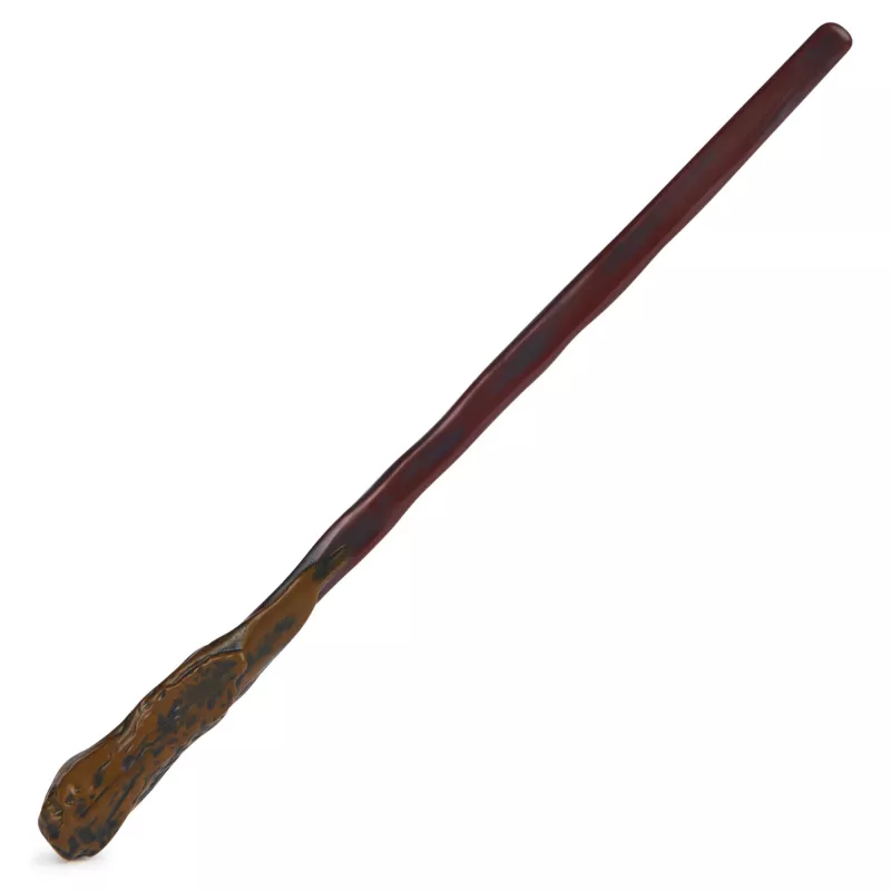 Spin Master Wizarding World Harry Potter bacchetta autentica di Ron Weasley con supporto di Hogwarts, per giochi di ruolo, in plastica, dai 14 anni