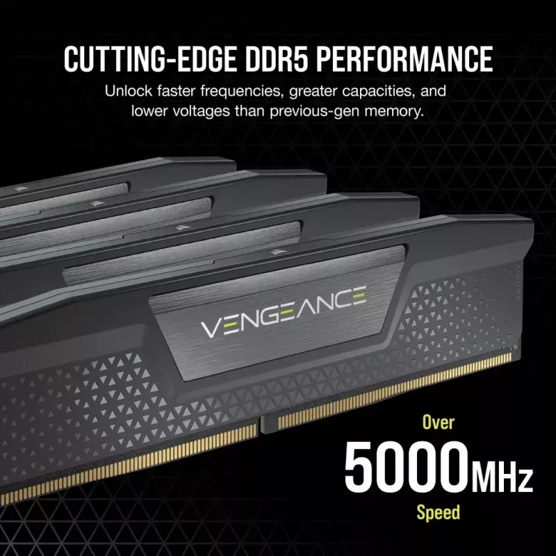 DIMM 96 GB DDR5-6000 (2x 48 GB) kit dual, memoria nero, CMK96GX5M2B6000C30, Vengeance, INTEL XMP