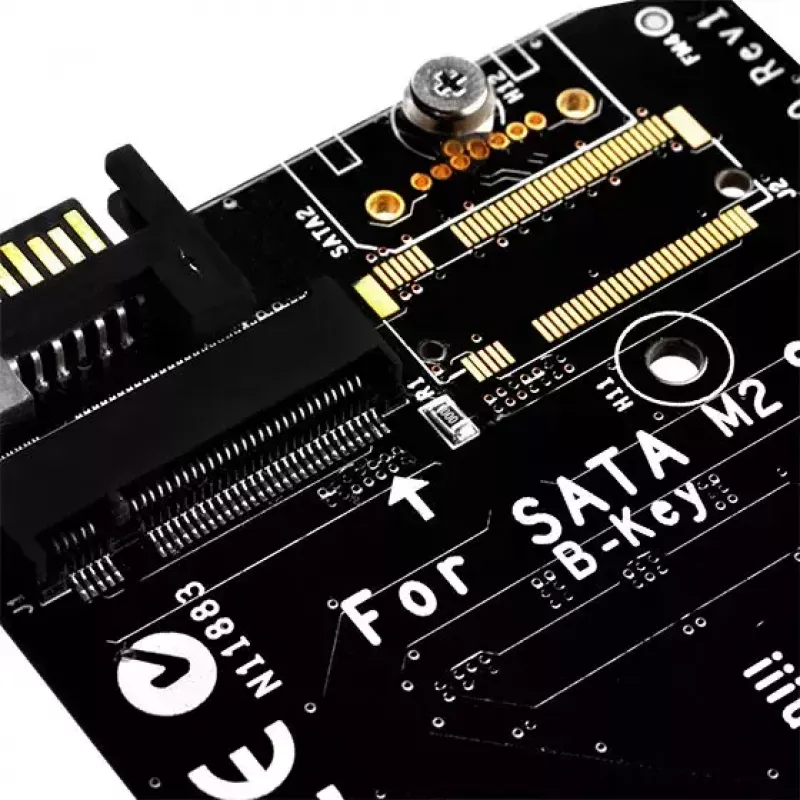 SilverStone SST-ECM20 scheda controller di archiviazione M.2 SATA, 2x M.2 interni, 32 Gbit/s