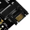 SilverStone SST-ECM20 scheda controller di archiviazione M.2 SATA, 2x M.2 interni, 32 Gbit/s