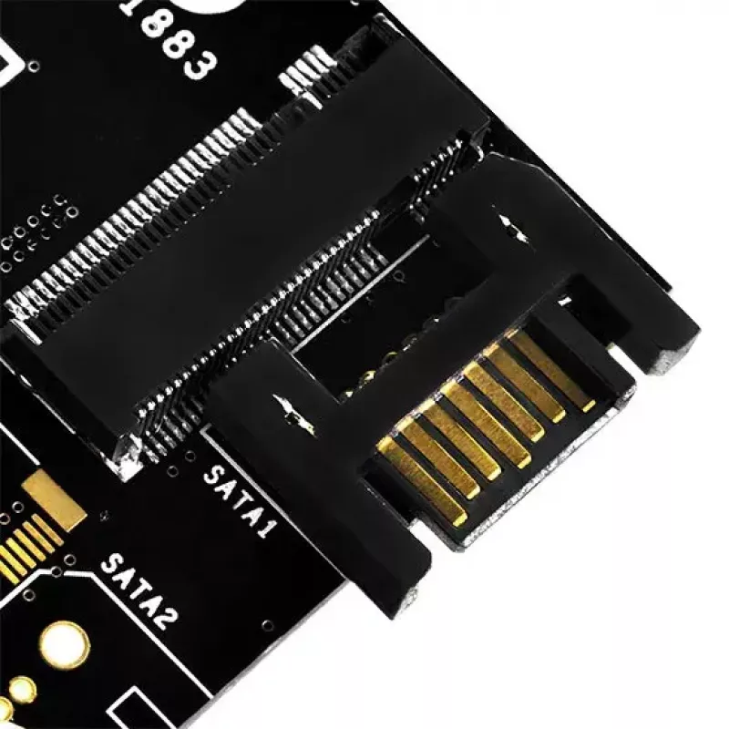 SilverStone SST-ECM20 scheda controller di archiviazione M.2 SATA, 2x M.2 interni, 32 Gbit/s