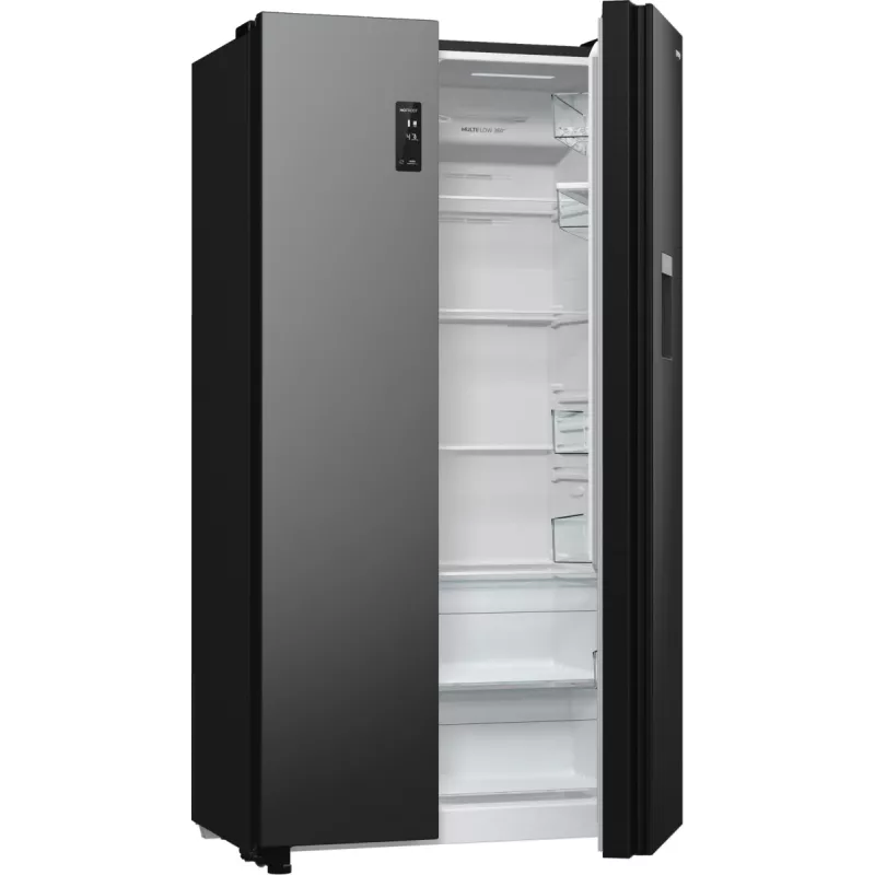 Gorenje NRR9185EABXLWD frigorifero Side-by-Side, 547 l (355 l + 192 l), ConvertActive, classe energetica E, acciaio inox scuro