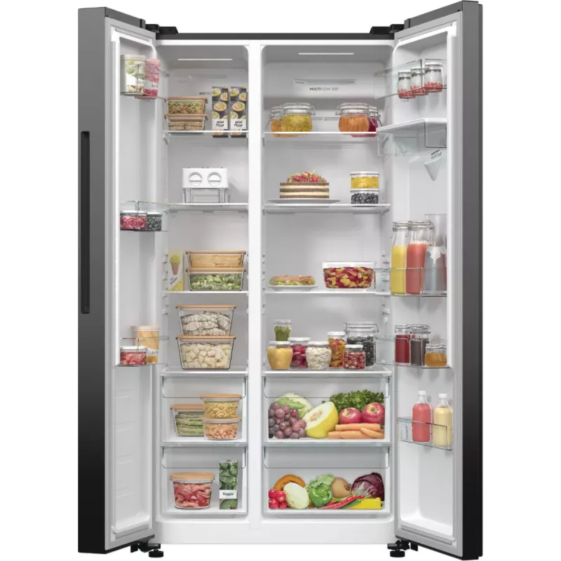 Gorenje NRR9185EABXLWD frigorifero Side-by-Side, 547 l (355 l + 192 l), ConvertActive, classe energetica E, acciaio inox scuro