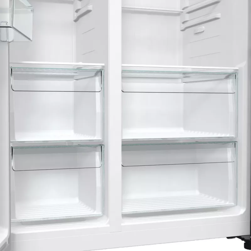 Gorenje NRR9185EABXLWD frigorifero Side-by-Side, 547 l (355 l + 192 l), ConvertActive, classe energetica E, acciaio inox scuro