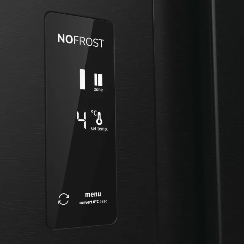 Gorenje NRR9185EABXLWD frigorifero Side-by-Side, 547 l (355 l + 192 l), ConvertActive, classe energetica E, acciaio inox scuro