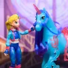 Statua giocattolo Spin Master Unicorn Academy Isabel con criniera e coda vere e spazzola