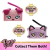 Purse Pets, Keepin' It Clutch Dazzling Diva cucciolo giocattolo e borsa da polso con occhi arcobaleno luminosi, giocattolo per bambine da 4 anni