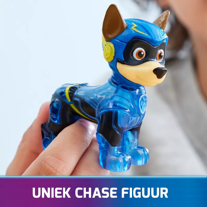 Auto della polizia PAW Patrol Chase's Mighty Transforming Cruiser con luci e suoni