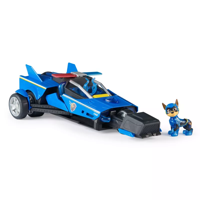 Auto della polizia PAW Patrol Chase's Mighty Transforming Cruiser con luci e suoni