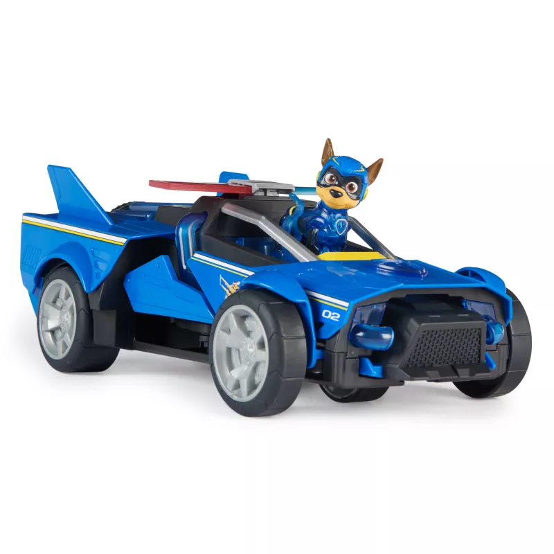 Auto della polizia PAW Patrol Chase's Mighty Transforming Cruiser con luci e suoni