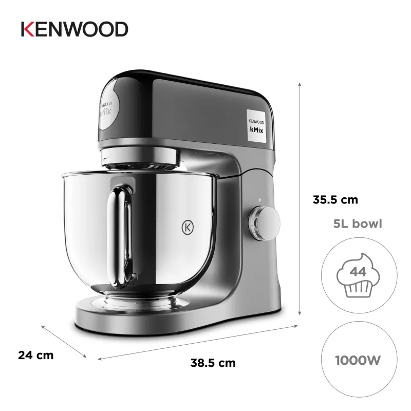 Robot da cucina Kenwood kMix Special Edition 1000 W 5 L nero, cromo