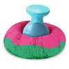 Kinetic Sand, set Ultimate Sandisfying con 2lbs di sabbia da gioco (rosa, giallo e turchese), 10 strumenti e stampi, giocattolo sensoriale per bambini da 7 anni