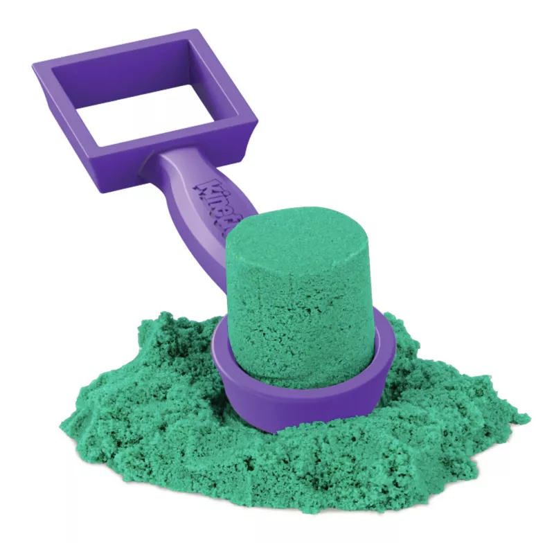 Kinetic Sand, set Ultimate Sandisfying con 2lbs di sabbia da gioco (rosa, giallo e turchese), 10 strumenti e stampi, giocattolo sensoriale per bambini da 7 anni