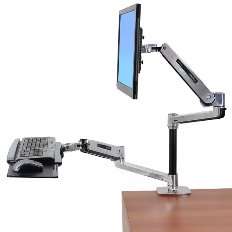 ERGOTRON Lx supporto LCD da scrivania sit stand (alluminio lucido)