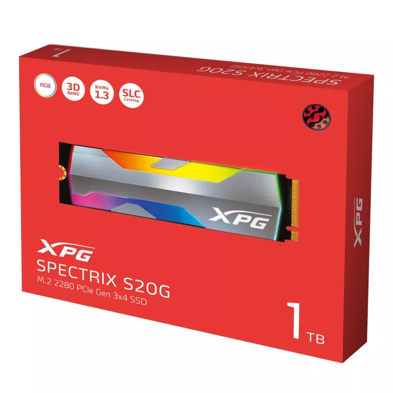 SSD XPG SPECTRIX S20G 1 TB M.2 PCI Express 3.0 NVMe
