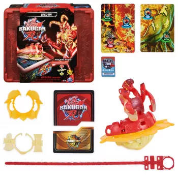 Bakugan Baku-tin con Special Attack Mantid, regolabile, figura con azione rotante e contenitore per giocattoli, giocattolo per bambini e bambine da 6 anni