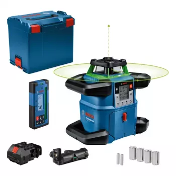 Laser rotante Bosch GRL 650 CVHG Professional 18 V con linea laser verde, L-BOXX