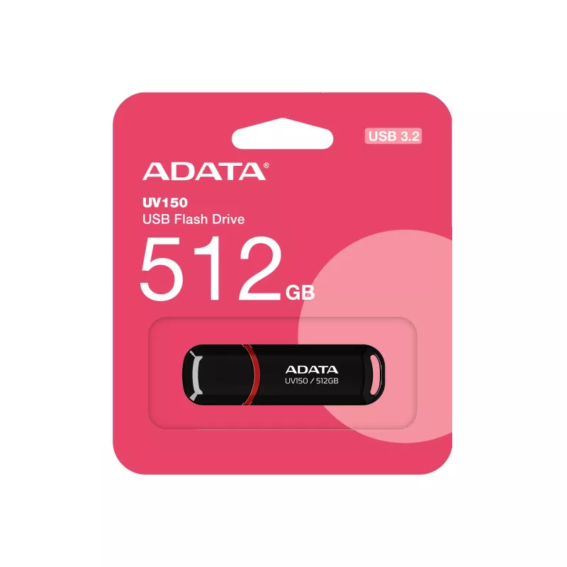 ADATA UV150 chiavetta USB 512 GB USB Type-A 3.2 Gen 1 (3.1 Gen 1) nero, rosso