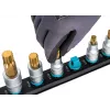 Set di chiavi a bussola Hazet 986-SR/8, set da 8 pezzi bussole esagonali corte, 6–17 mm, nero