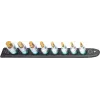Set di chiavi a bussola Hazet 986-SR/8, set da 8 pezzi bussole esagonali corte, 6–17 mm, nero