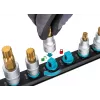 Set di chiavi a bussola Hazet 986-SR/8, set da 8 pezzi bussole esagonali corte, 6–17 mm, nero
