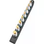 Set di chiavi a bussola Hazet 986-SR/8, set da 8 pezzi bussole esagonali corte, 6–17 mm, nero