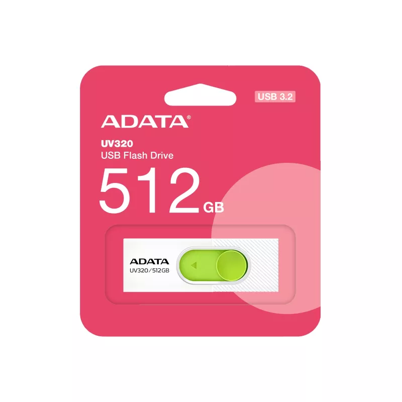 ADATA UV320 chiavetta USB 512 GB USB Type-A 3.2 Gen 1 (3.1 Gen 1) verde, bianco