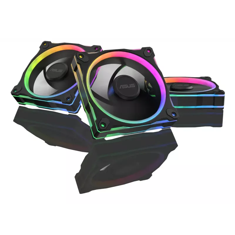 Ventola ASUS Prime MR120 ARGB Reverse nero 3in1 case per computer 12 cm 3 pezzi