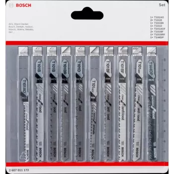 Lama per seghetto alternativo/seghetto/seghetto Bosch 2 607 011 172 lama per seghetto alternativo 10 pezzi