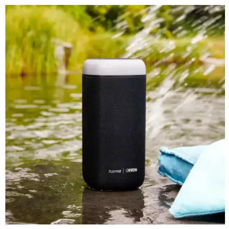 Altoparlante Bluetooth CANTON Glow Pro di HAMA, nero, jack 3,5 mm, effetti luminosi LED