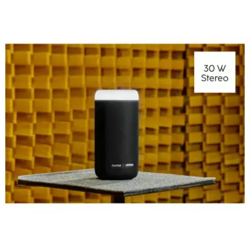 Altoparlante Bluetooth CANTON Glow Pro di HAMA, nero, jack 3,5 mm, effetti luminosi LED