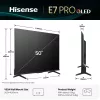 Hisense 50E77Q PRO Smart TV QLED 127 cm (50 pollici), 4K Ultra HD, 144 Hz, triplo tuner, Dolby Vision, HDR10+, Wi-Fi, nero