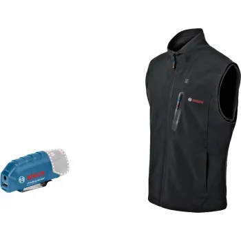 Gilet riscaldante Bosch GHV 12+18V XA Professional taglia S nero