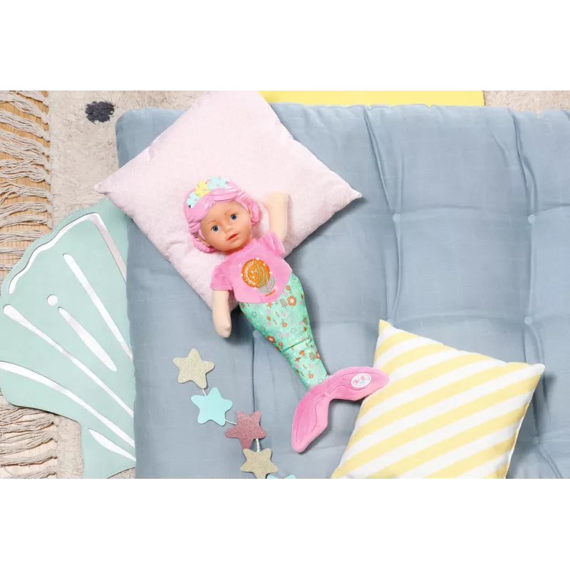 Bambola neonato BABY born Sirena 33 cm lavabile multicolore