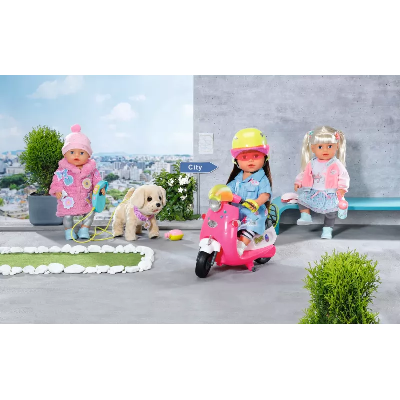 Set vestiti per bambole BABY born Set cappotto rosa 43 cm pieghevole