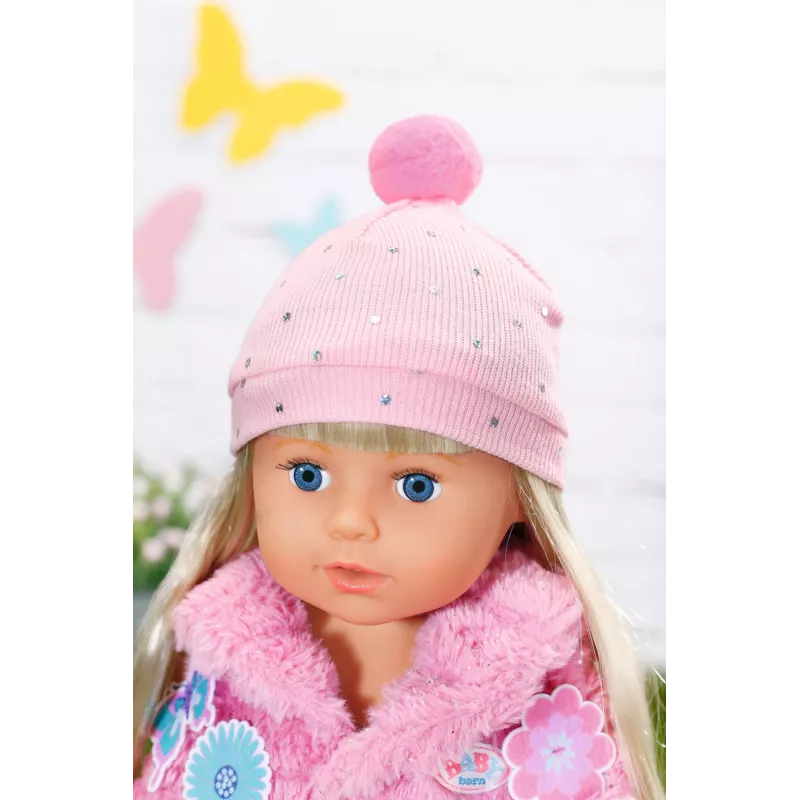 Set vestiti per bambole BABY born Set cappotto rosa 43 cm pieghevole