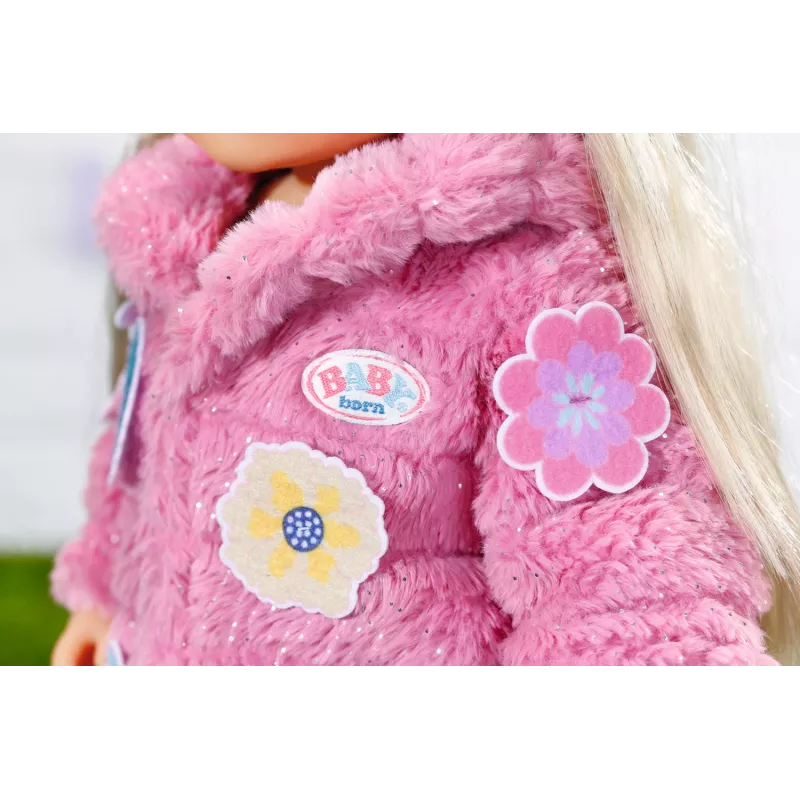 Set vestiti per bambole BABY born Set cappotto rosa 43 cm pieghevole