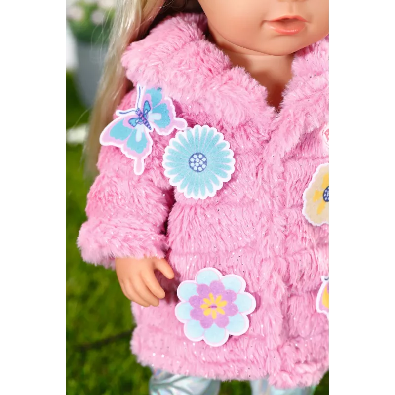 Set vestiti per bambole BABY born Set cappotto rosa 43 cm pieghevole