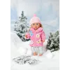 Set vestiti per bambole BABY born Set cappotto rosa 43 cm pieghevole